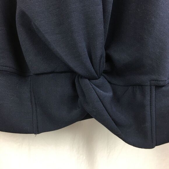 Magaschoni Blue Twist Waist Long Sleeve Top S NEW - Picture 8 of 9
